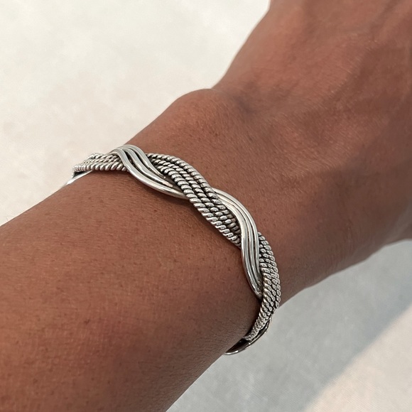 925 Silver Mexico Adjustable Bracelet - Picture 3 of 5